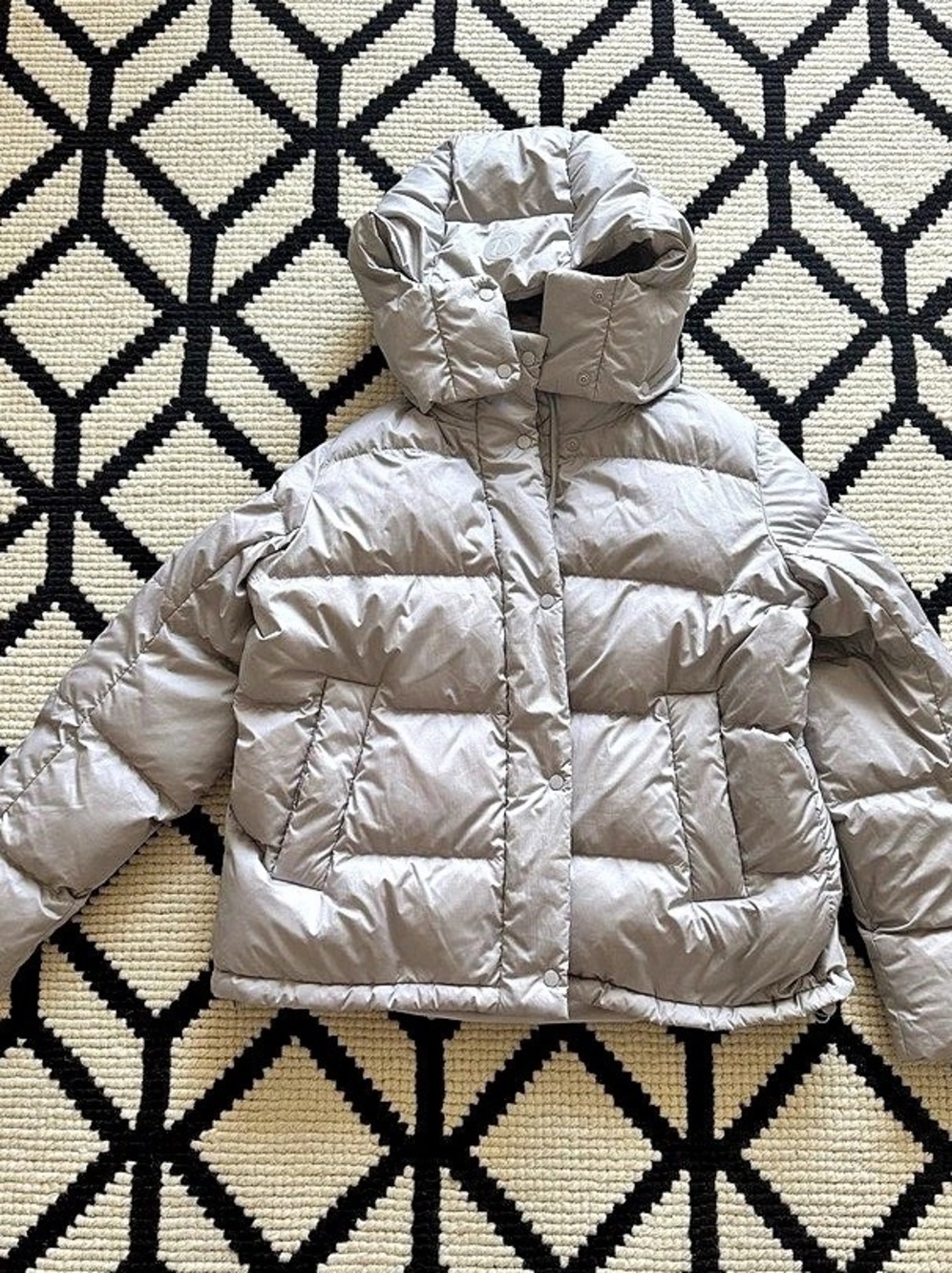 lululemon Wunder Puff Jacket Puffer Gray Size 10